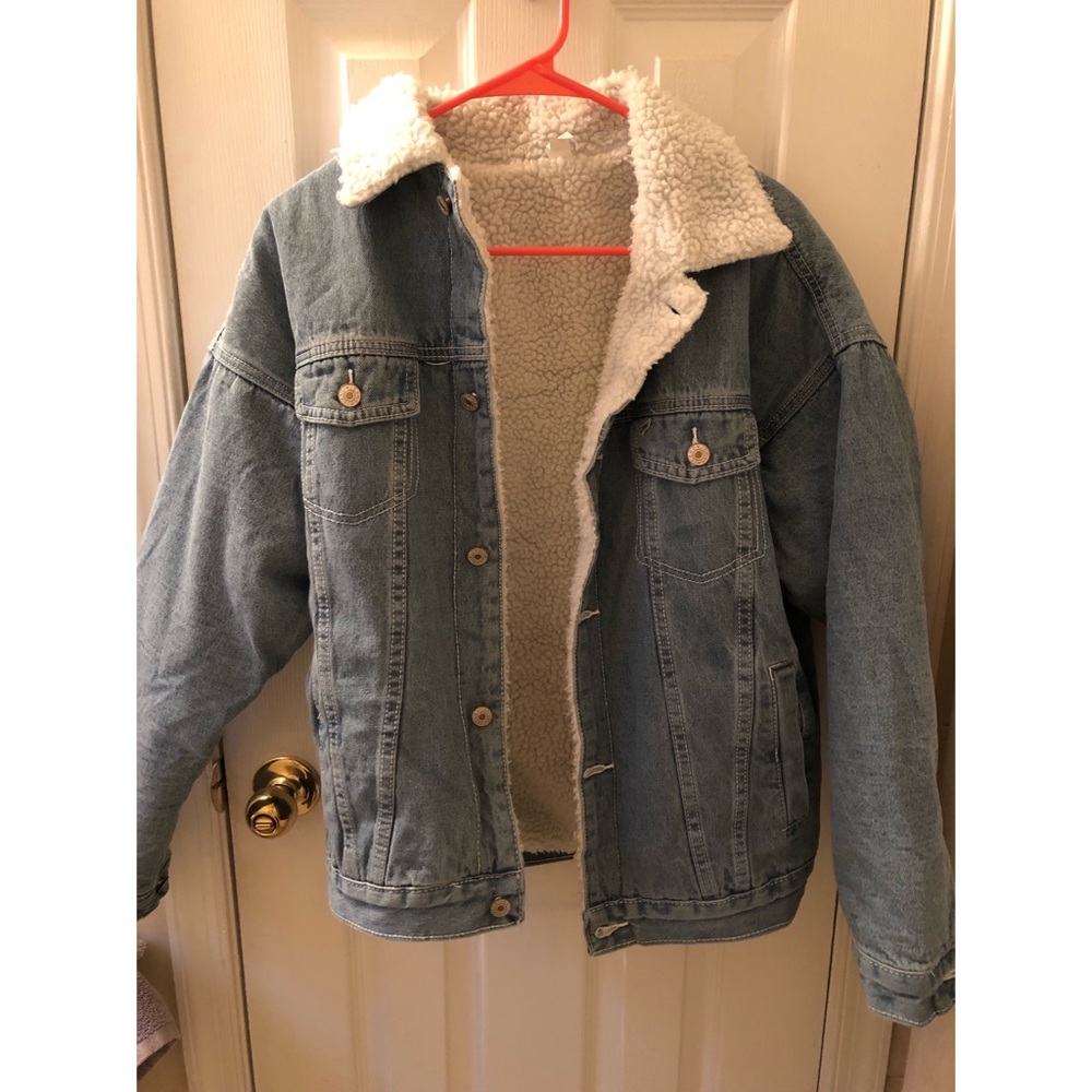Sherpa lined jean jacket